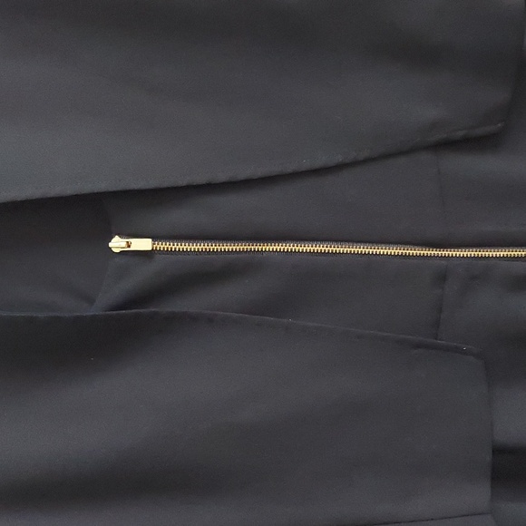 Banana Republic Black Attached Camisole Tiered Sleeveless Fluted Hem Dress Sz 14 - Picture 7 of 16